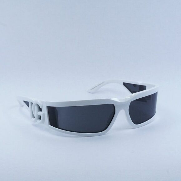 Dolce & Gabbana DG6198 331287 Rectangle Sunglasses White Frame - Lowest Price